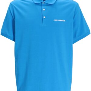 Karl Lagerfeld logo-print short-sleeve polo shirt