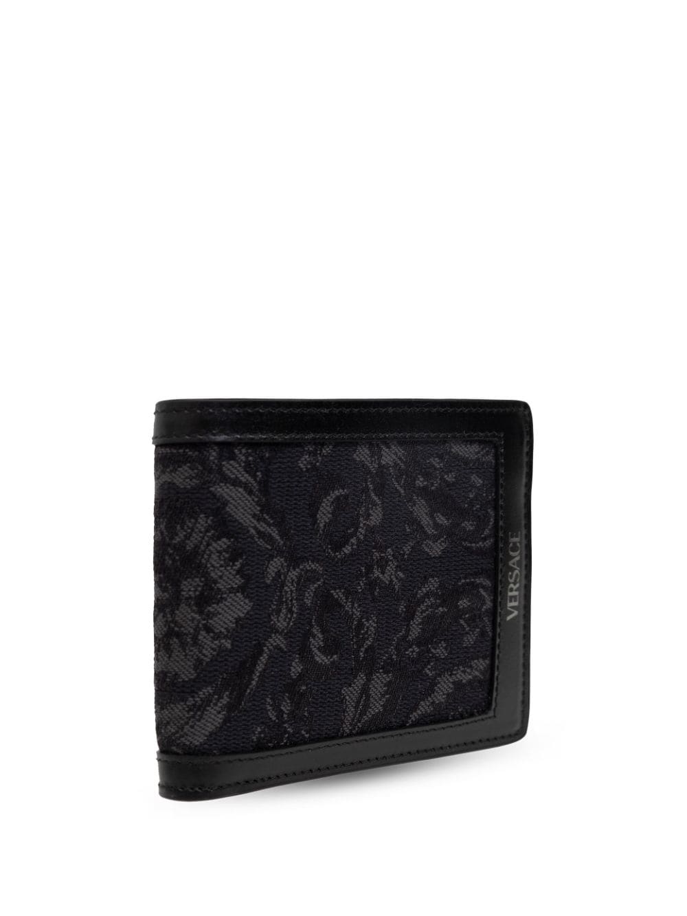 Versace patterned-jacquard bi-fold wallet - Image 4