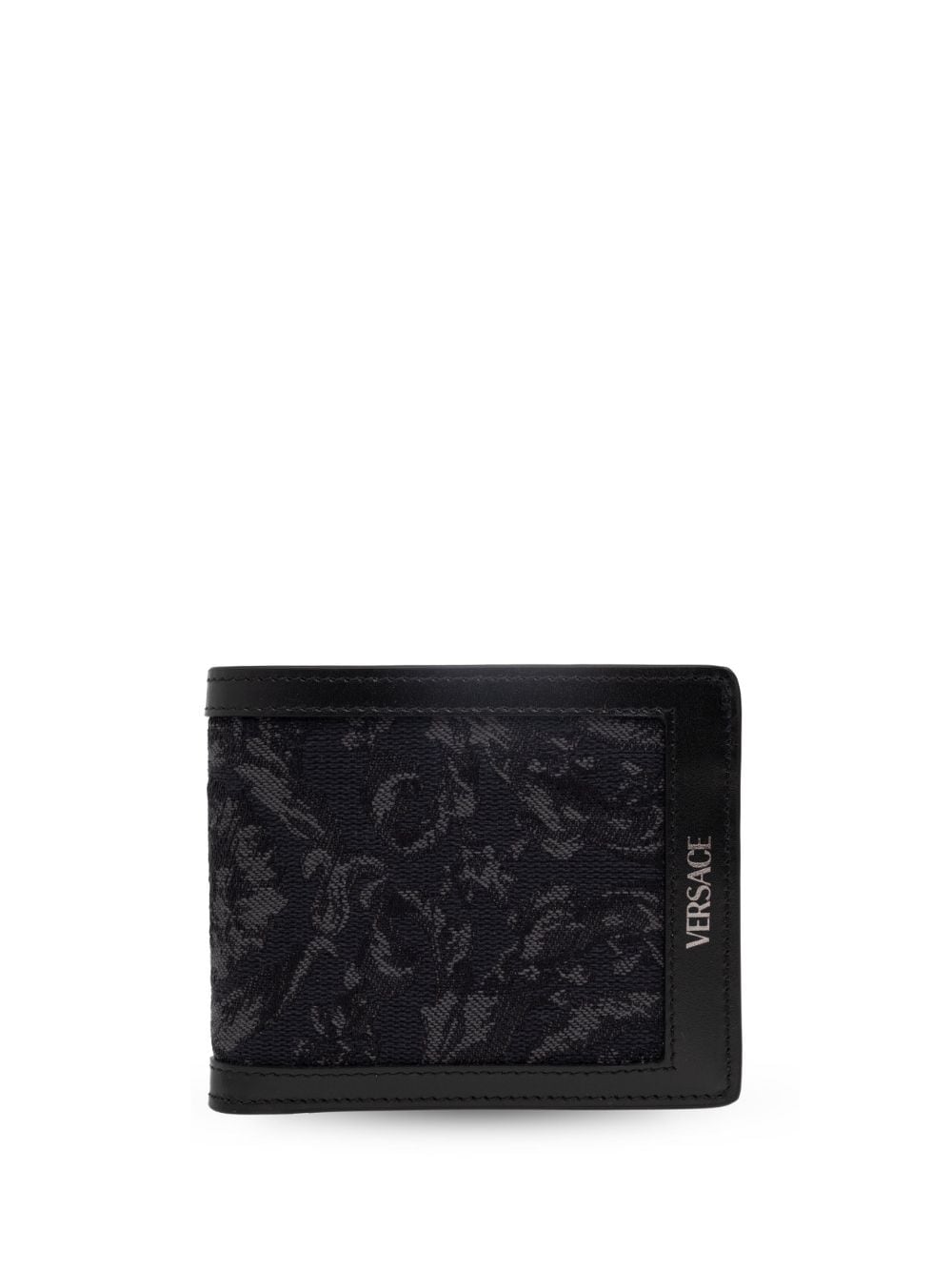 Versace patterned-jacquard bi-fold wallet