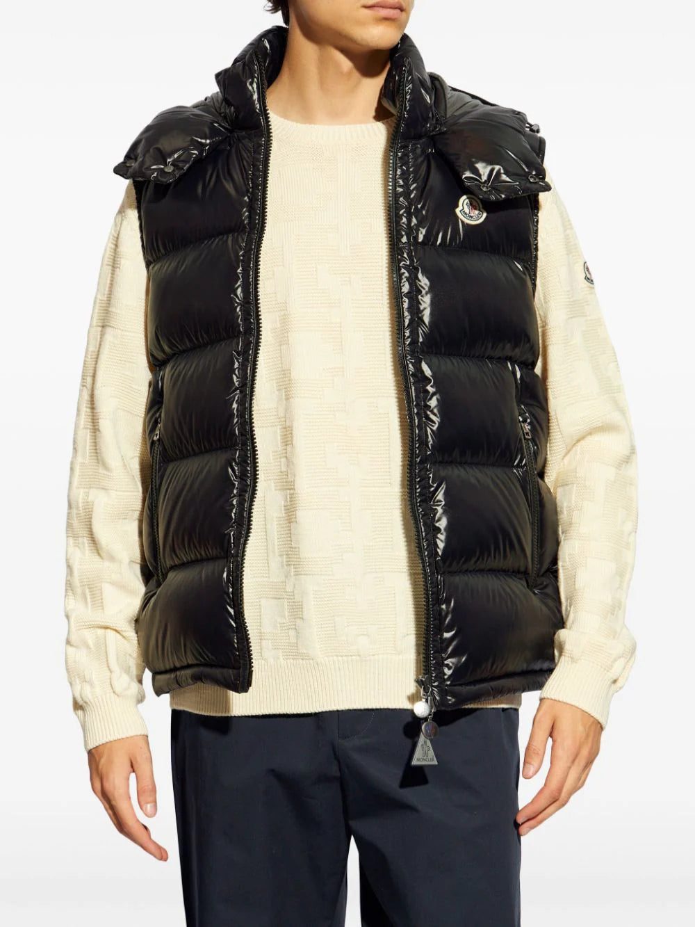 Moncler high-shine padded gilet - Image 3