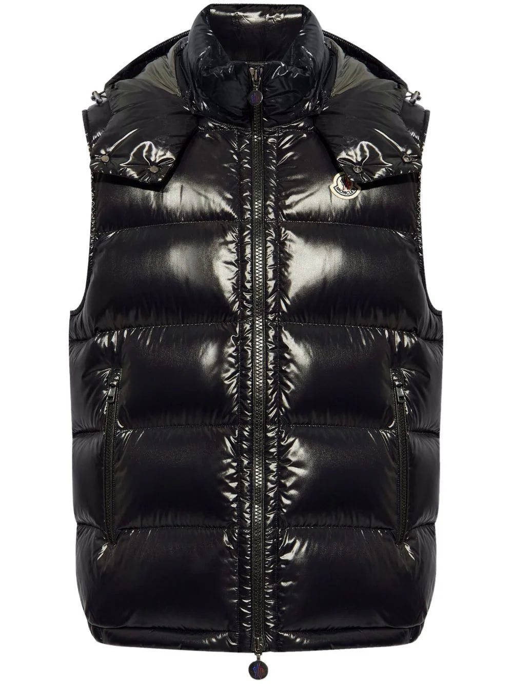 Moncler high-shine padded gilet