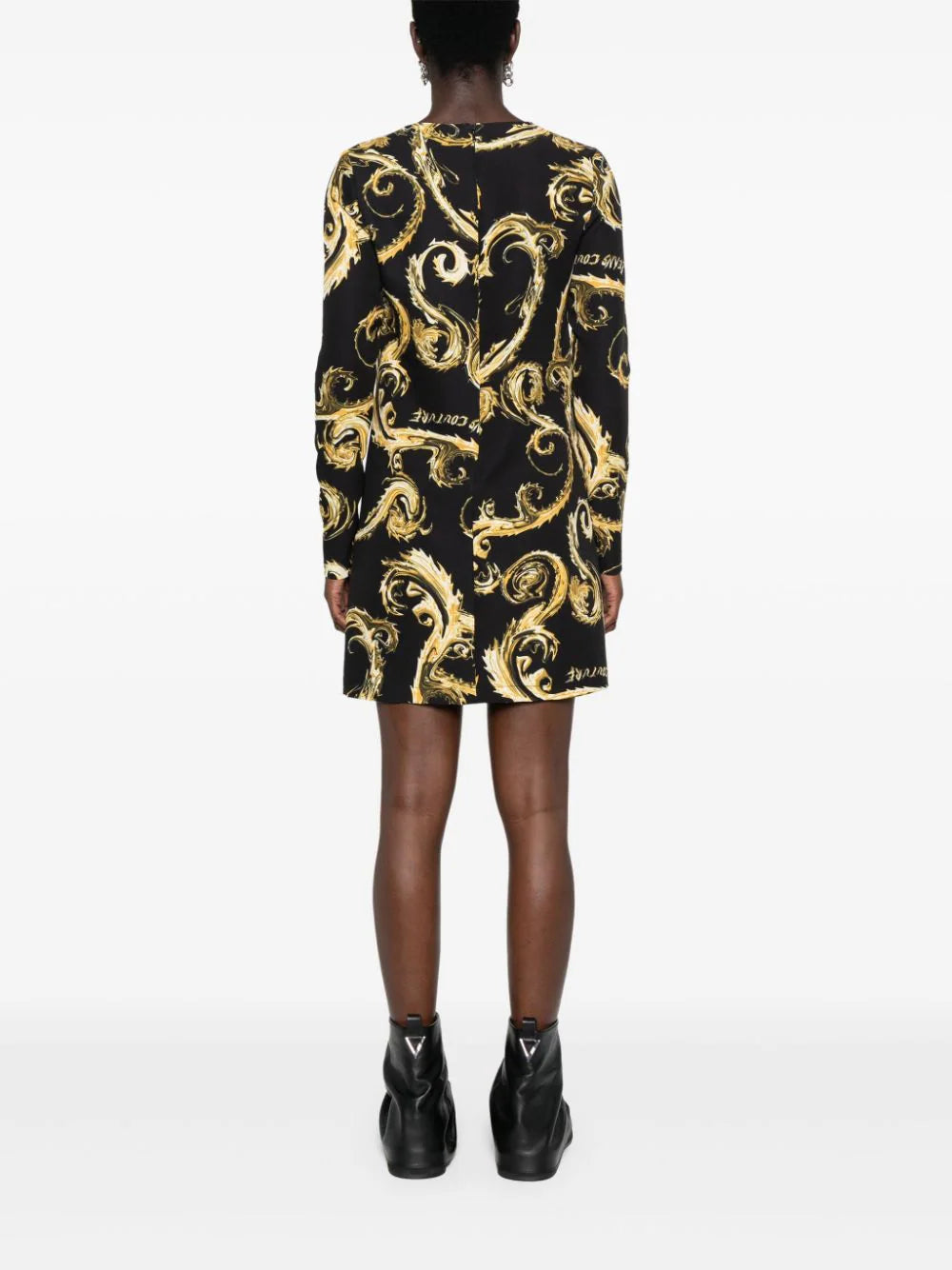 Versace Jeans Couture Watercolor Couture-print midi dress - Image 4