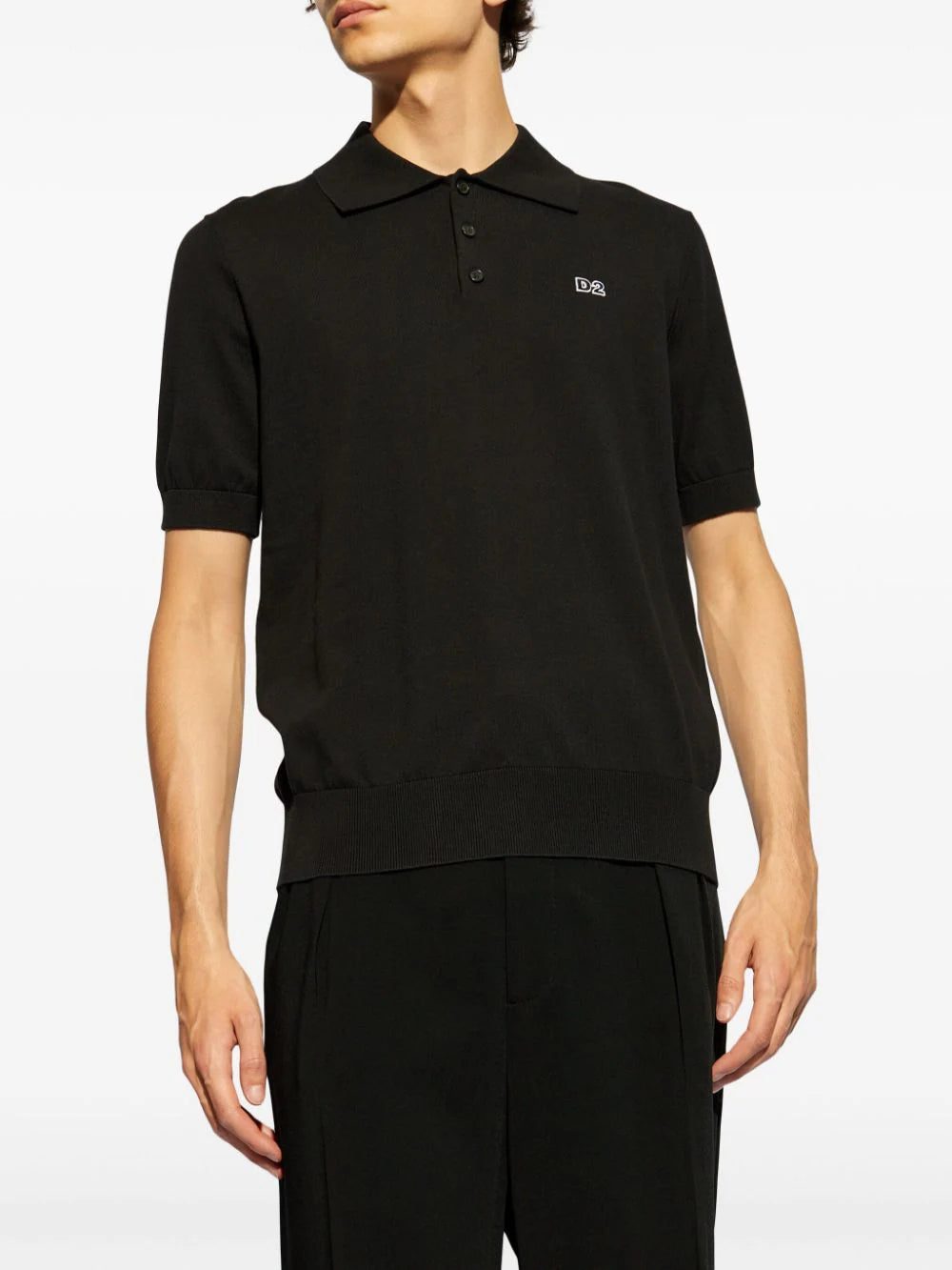 DSQUARED2 logo patch polo shirt - Image 3