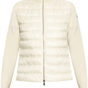 Moncler  logo-appliqué panelled puffer jacket