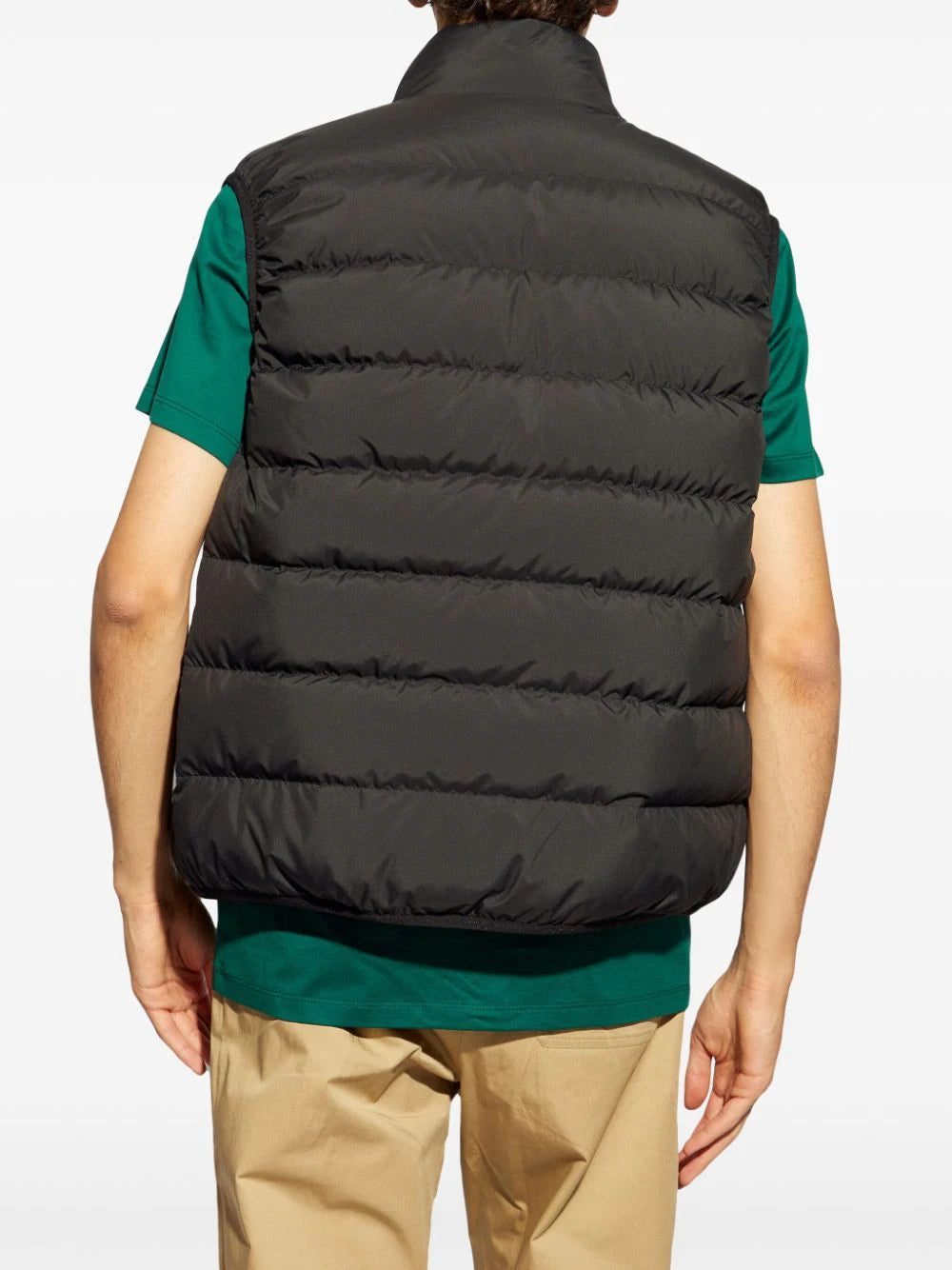 Moncler mock neck logo patch down gilet - Image 4