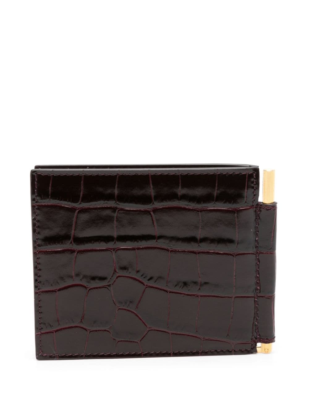 TOM FORD croc-effect money clip wallet - Image 2