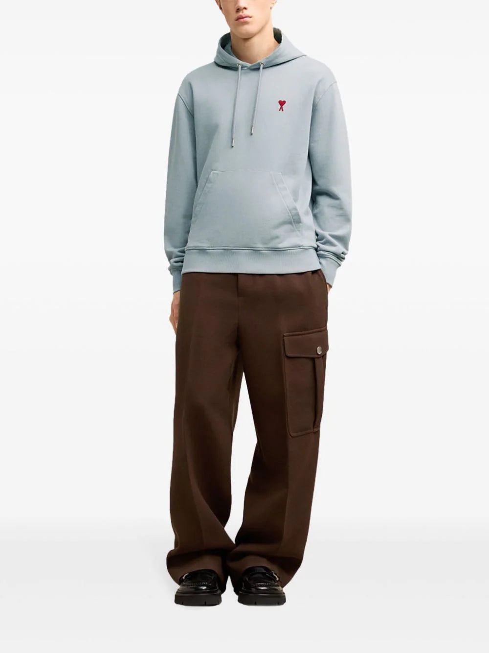 AMI Paris Ami De Coeur-embroidered hoodie - Image 3