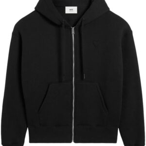 AMI Paris  Ami de Coeur zipped cotton hoodie