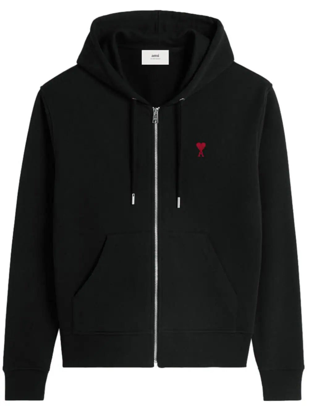 AMI Paris Ami de Coeur zipped cotton hoodie