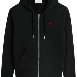 AMI Paris  Ami de Coeur zipped cotton hoodie