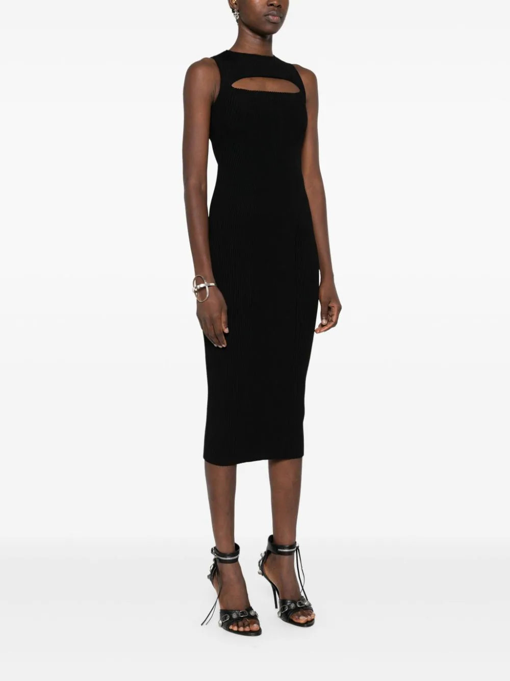 Alexander McQueen cut-out ribbed maxi dress - Image 3