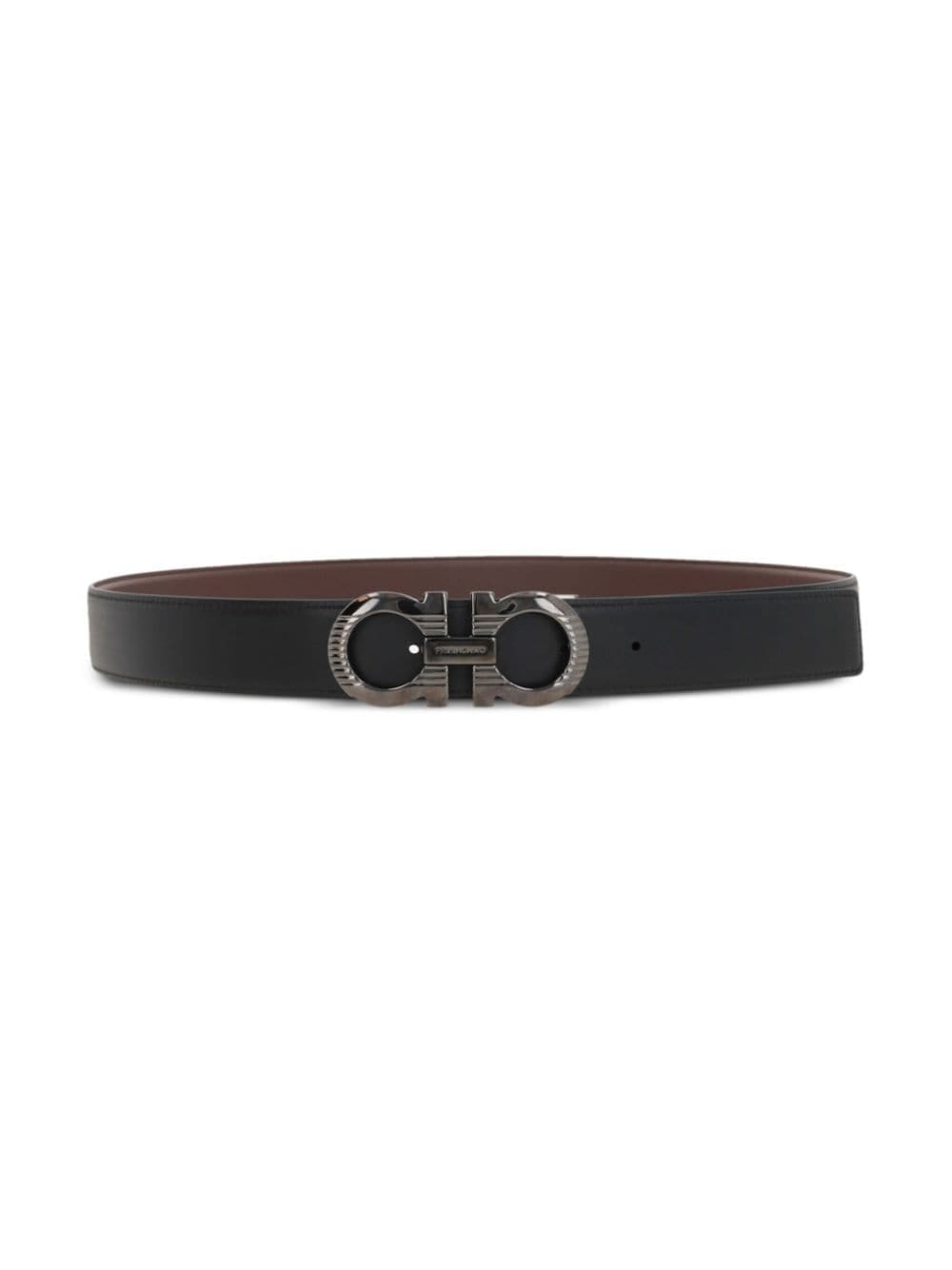 Ferragamo Gancini-buckle leather belt