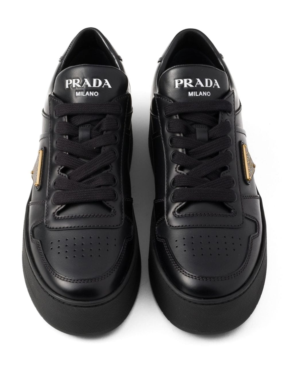 Prada Downtown Bold leather sneakers - Image 4