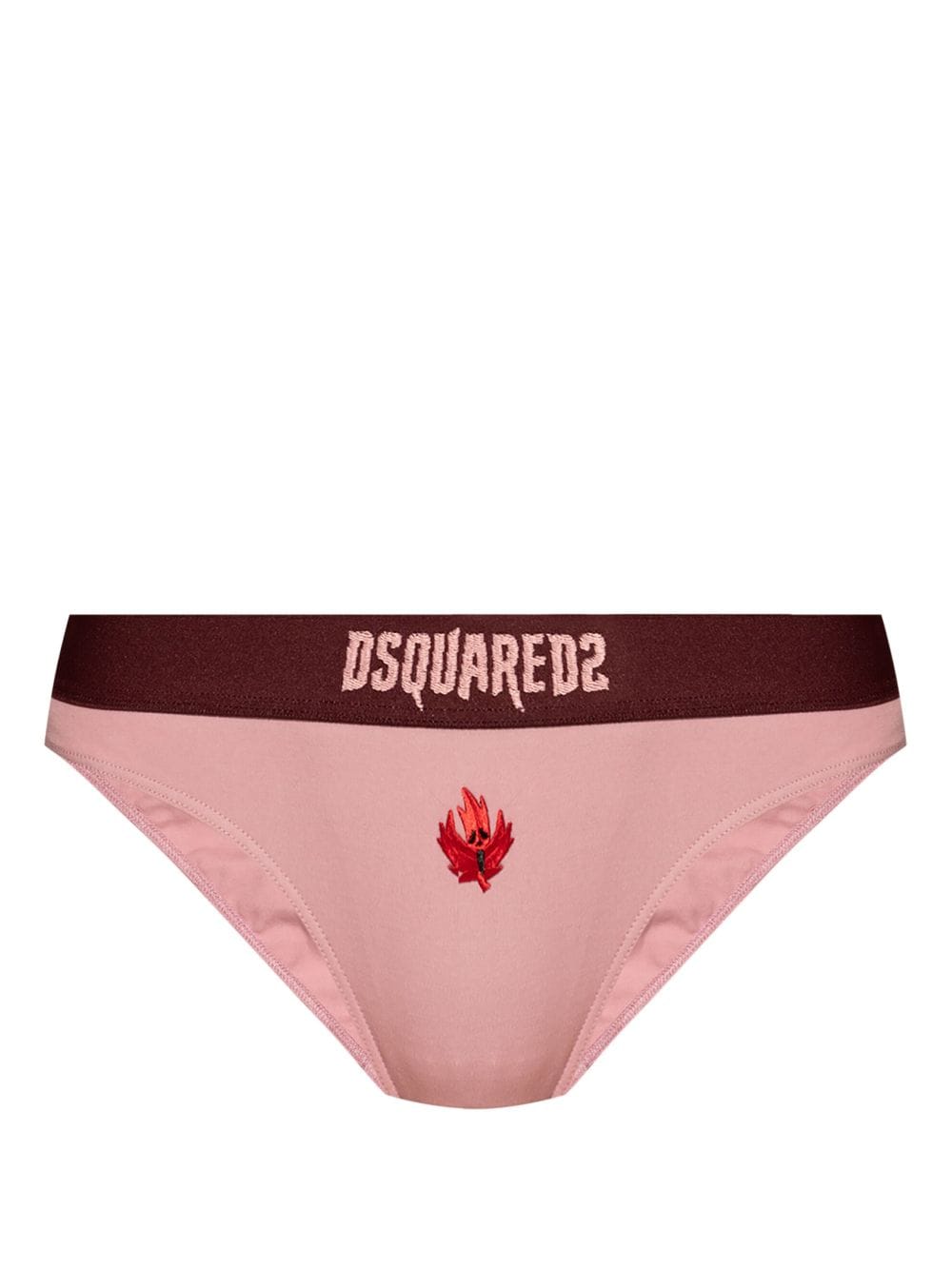 DSQUARED2 maple leaf-embroidered briefs