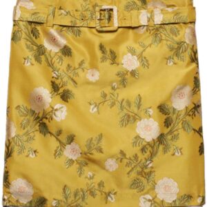 Prada  jacquard floral skirt