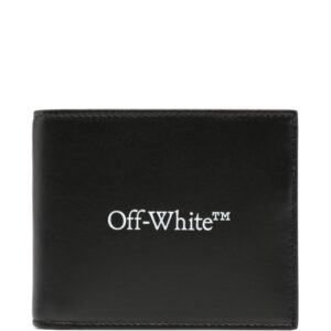Off-White logo-print leather wallet