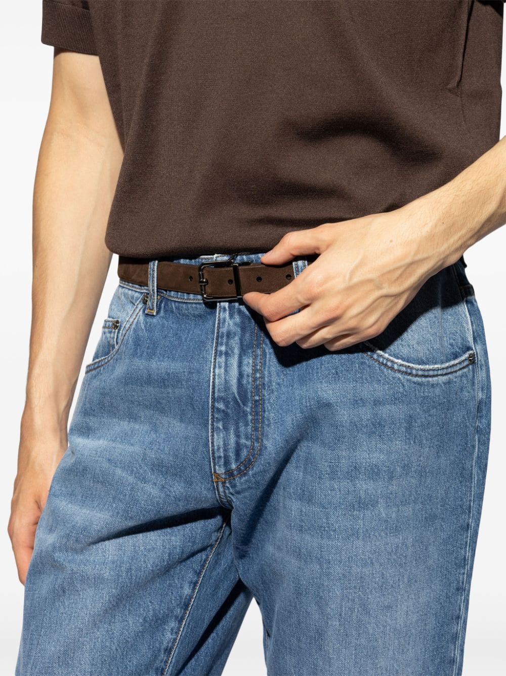 Louis Vuitton buckled leather belt - Image 4