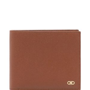 Ferragamo Gancini-plaque leather wallet