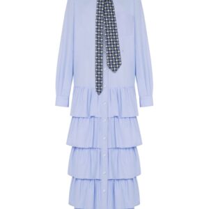 Moschino ruffled cotton dress