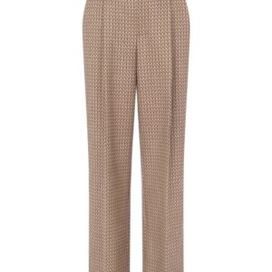 Moschino  geometric-print virgin-wool trousers