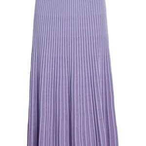 Karl Lagerfeld metallic pleated midi skirt