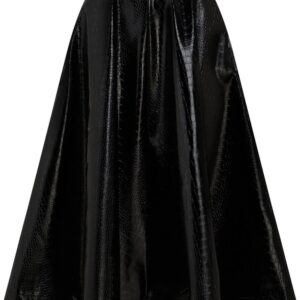 Karl Lagerfeld faux-leather A-Line skirt