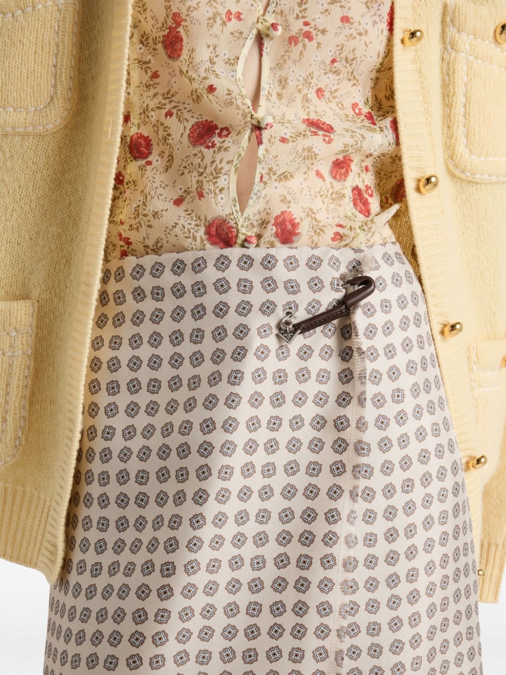 Prada floral print silk shirt - Image 5