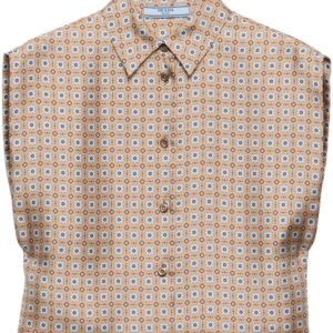 Prada  floral print silk shirt