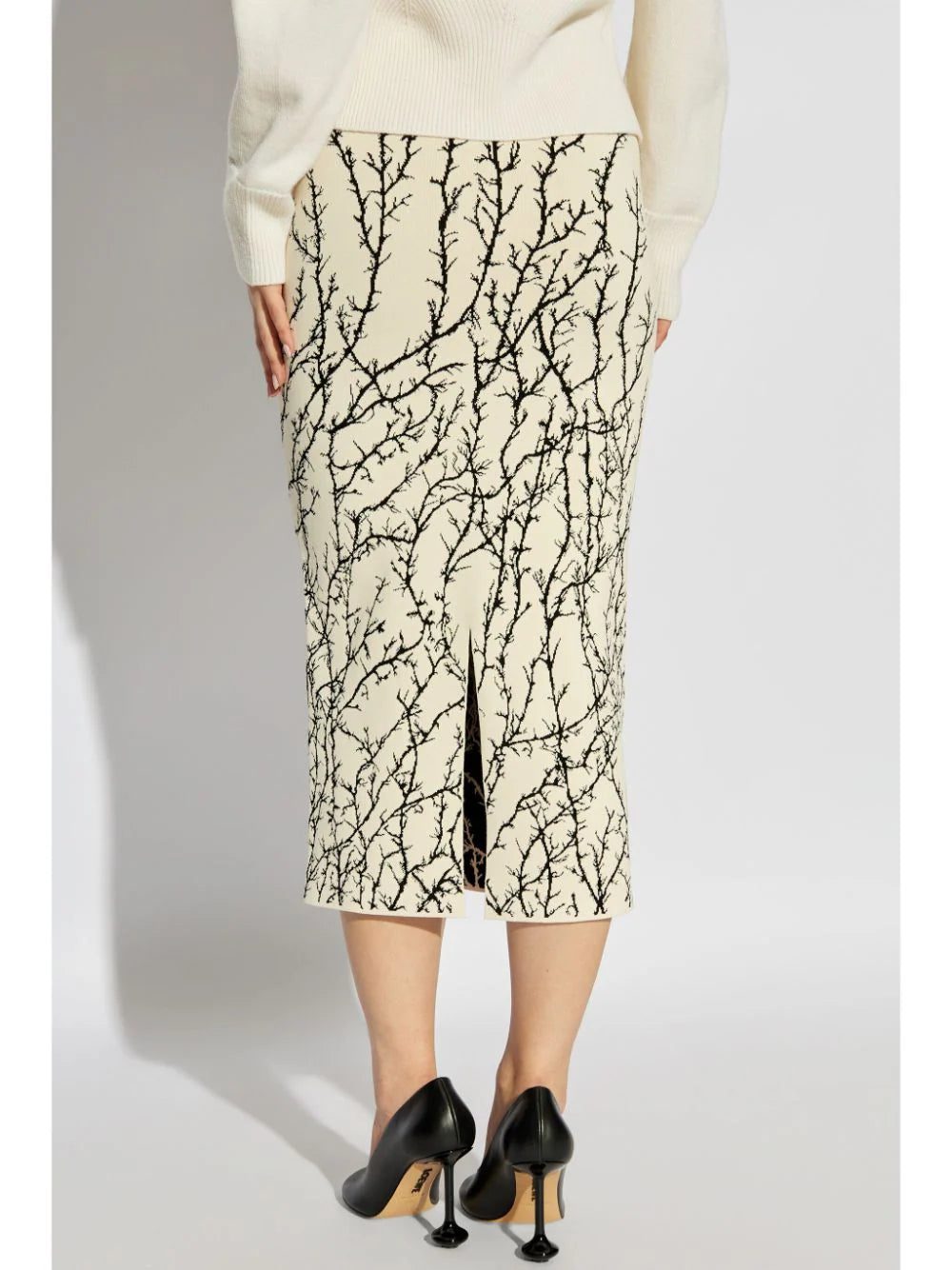Alexander McQueen graphic-print pencil skirt - Image 4
