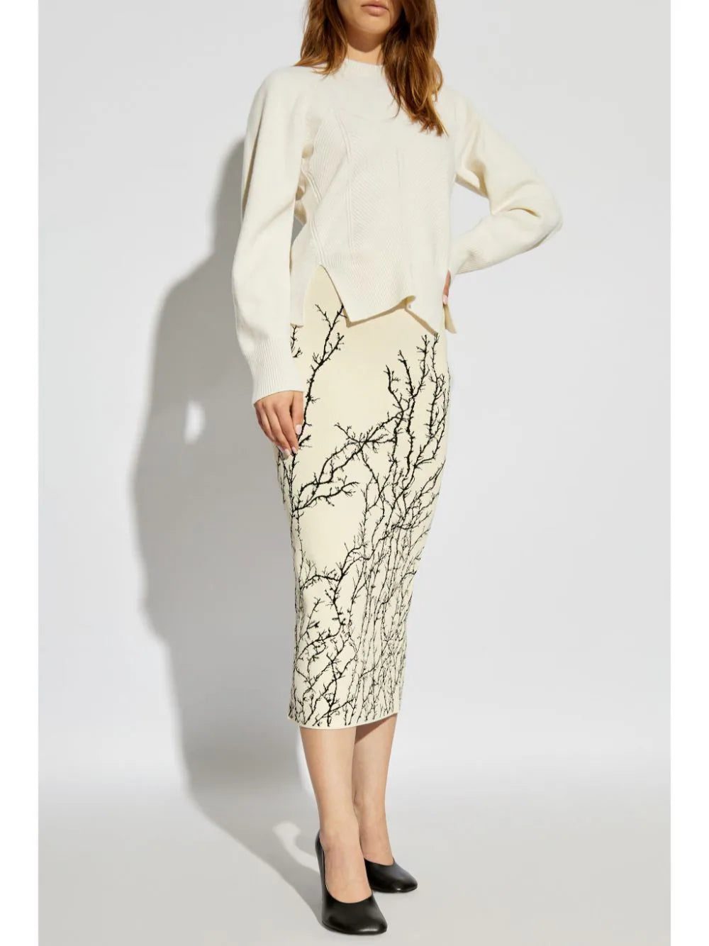 Alexander McQueen graphic-print pencil skirt - Image 2