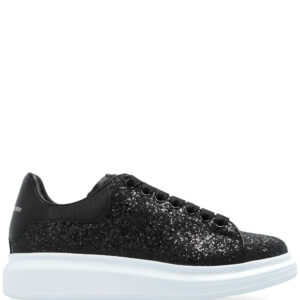 Alexander McQueen glitter-detailing leather sneakers