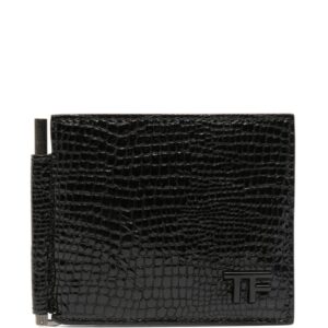 TOM FORD lizard skin-effect leather wallet
