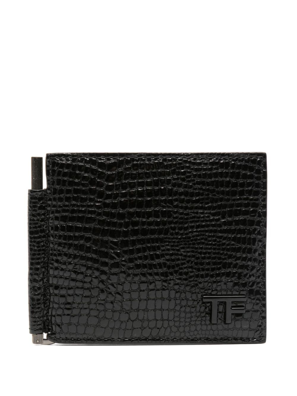 TOM FORD lizard skin-effect leather wallet
