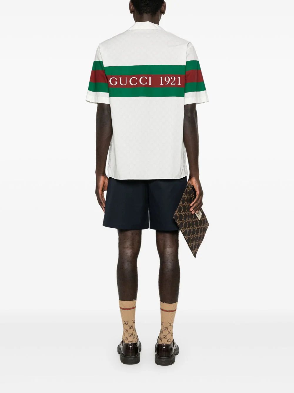 Gucci GG Web-print cotton shirt - Image 4