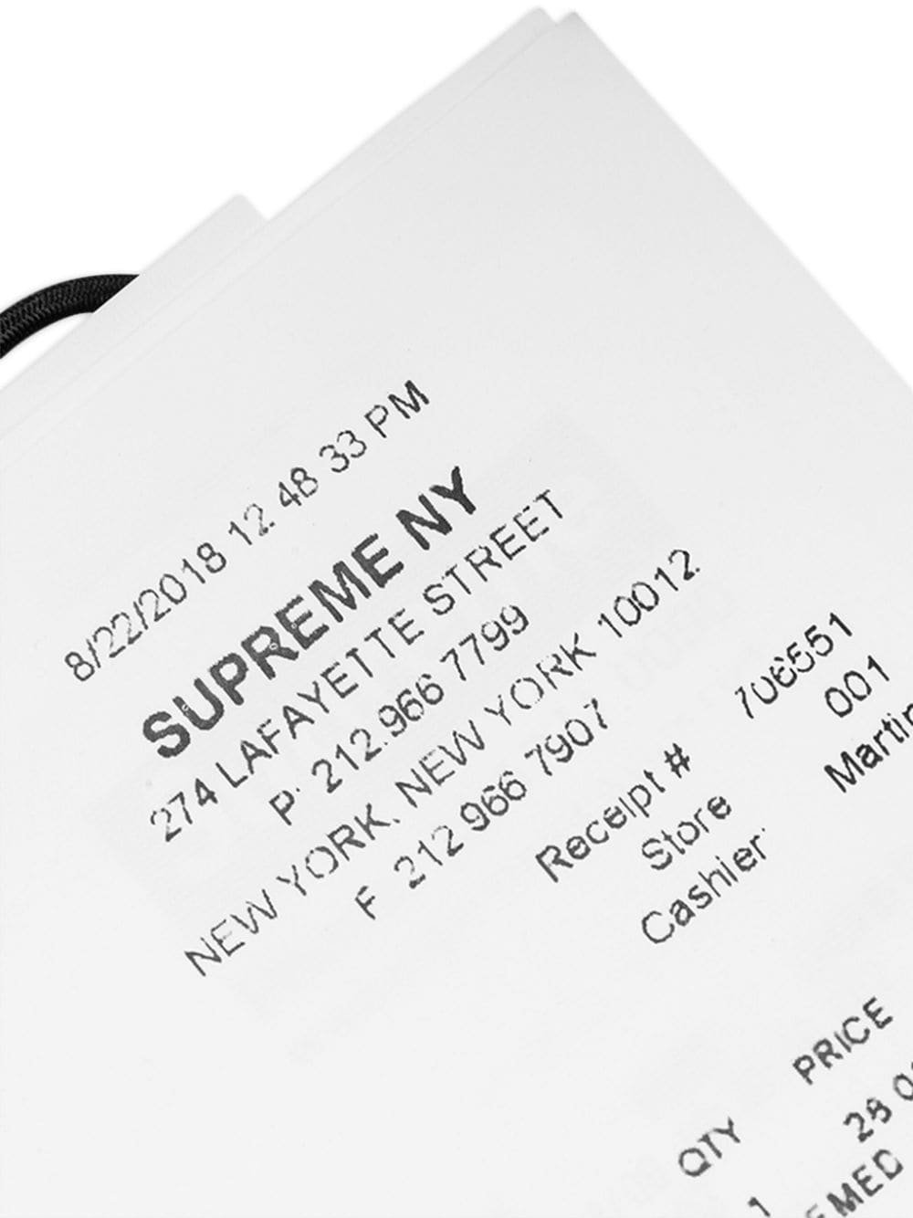 Supreme receipt leather wallet - Image 2