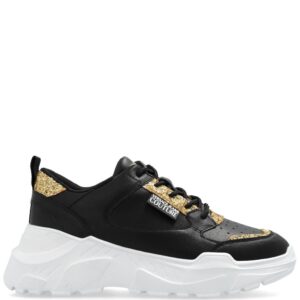 Versace Jeans Couture logo-patch glitter-detailing sneakers