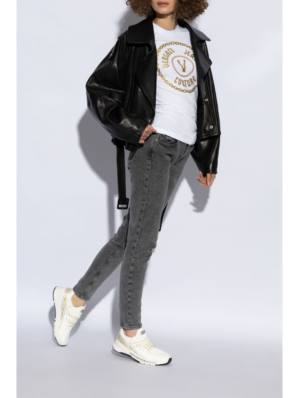 Versace Jeans Couture Dynamic logo-strap sneakers - Image 3