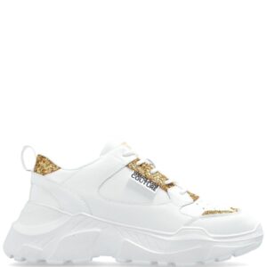 Versace Jeans Couture logo-patch glitter-detailing sneakers