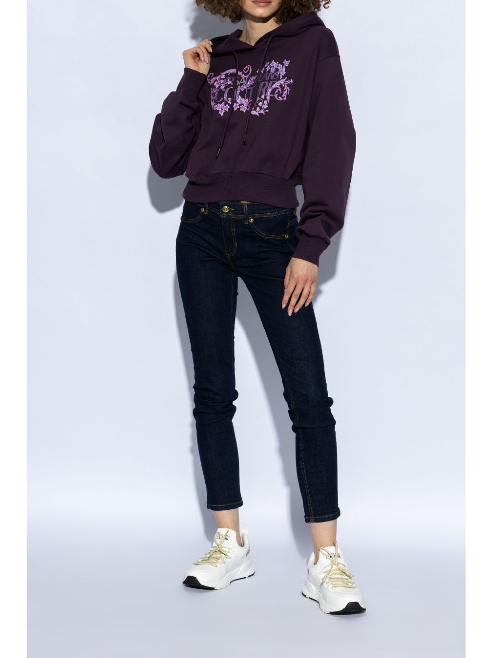 Versace Jeans Couture Dynamic logo-print leather sneakers - Image 3