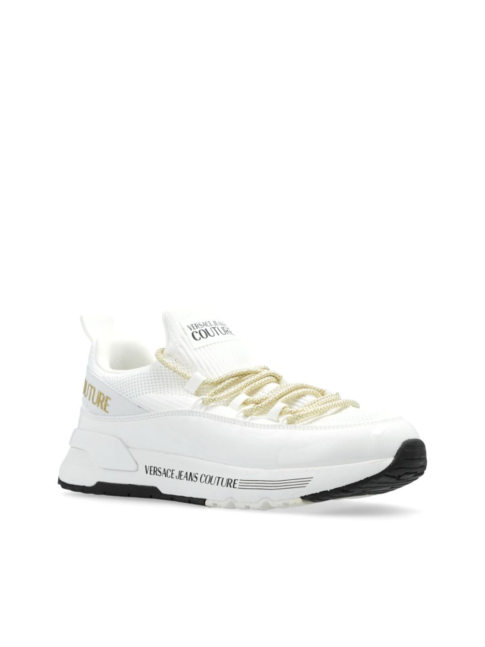 Versace Jeans Couture Dynamic logo-print leather sneakers - Image 4