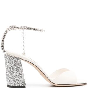 Jimmy Choo  Saeda 85mm leather sandals
