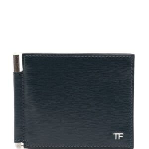 TOM FORD logo-plaque leather wallet