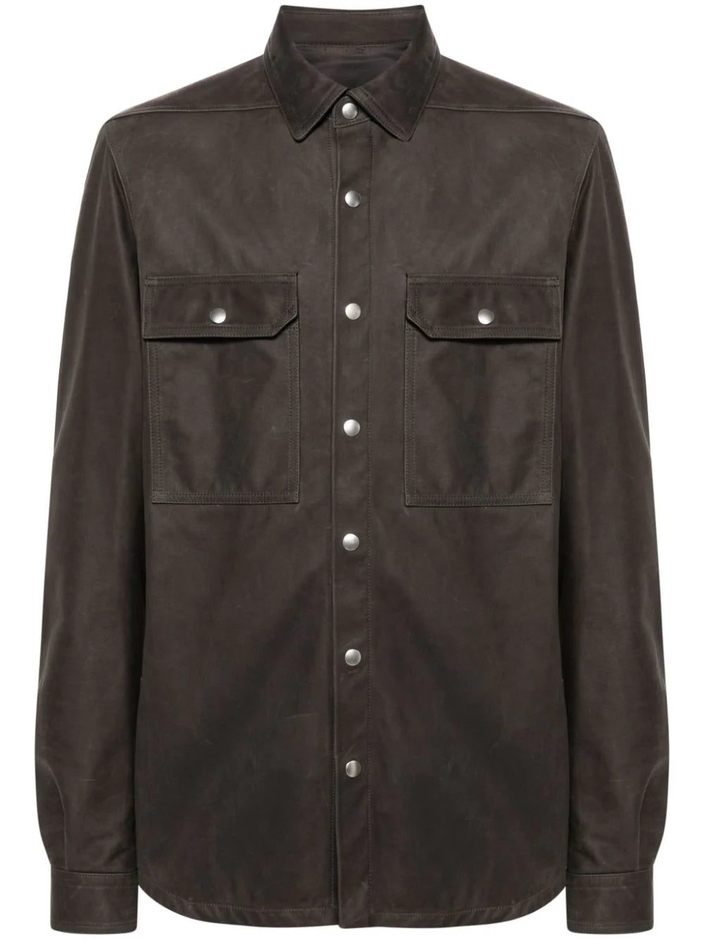 Rick Owens Outershirt leather shirt jacket