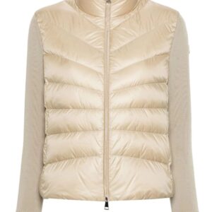 Moncler  knitted-sleeve puffer jacket