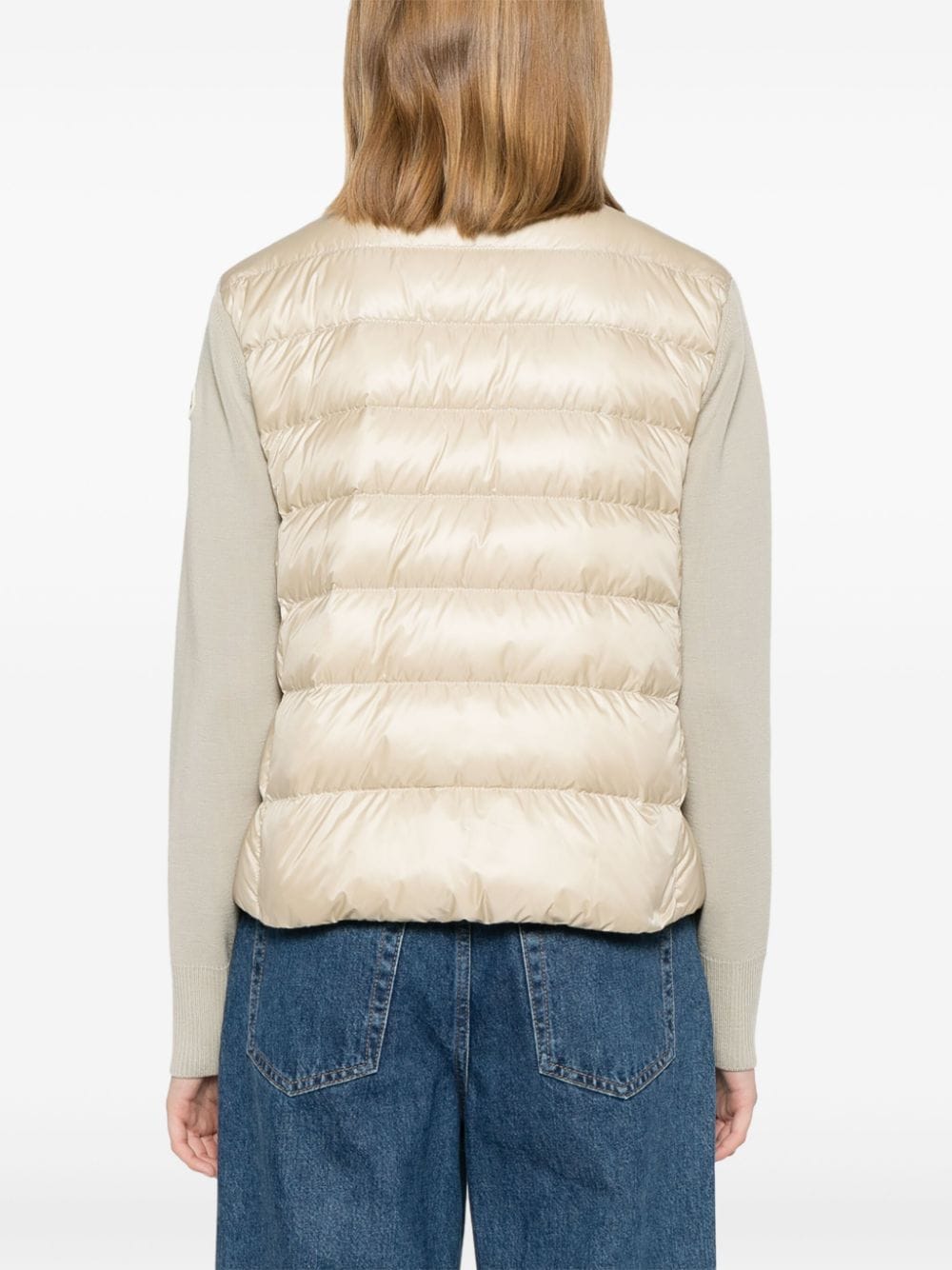 Moncler knitted-sleeve puffer jacket - Image 4