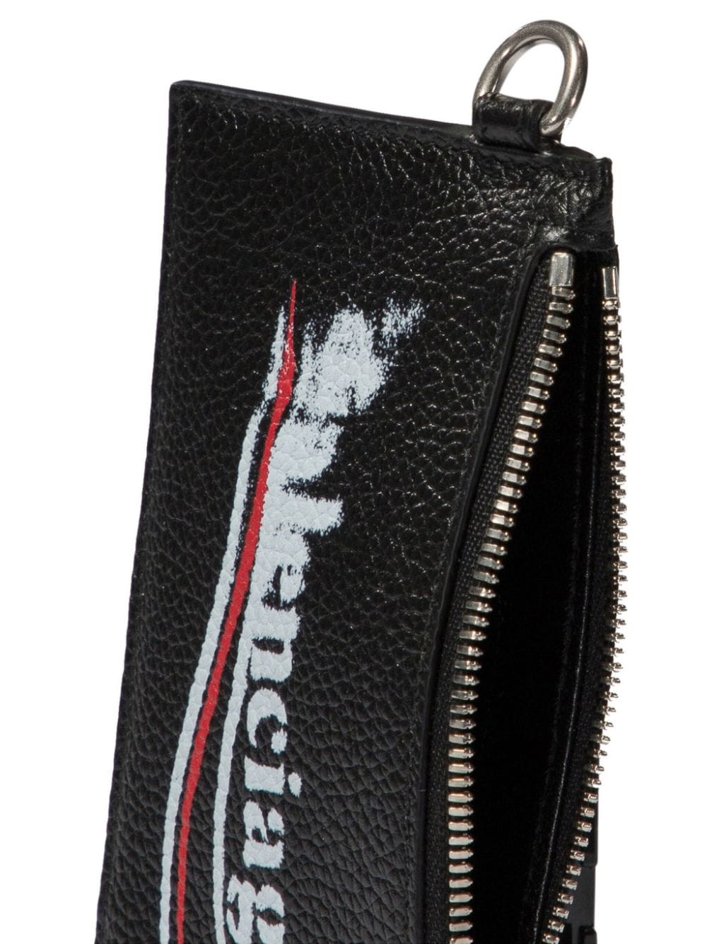 Balenciaga logo-print cardholder keyring - Image 4