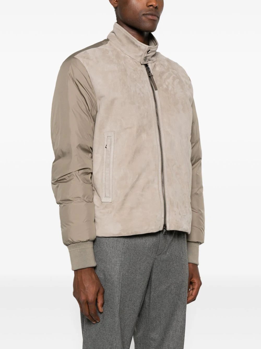 Moncler Lountere suede-panel puffer jacket - Image 3