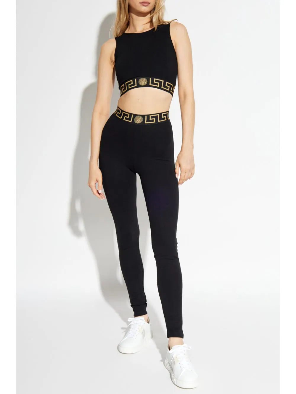 Versace Greca-waistband high-waist leggings - Image 2