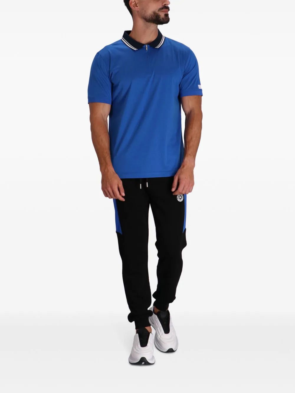 Karl Lagerfeld contrasting-collar cotton polo shirt - Image 2