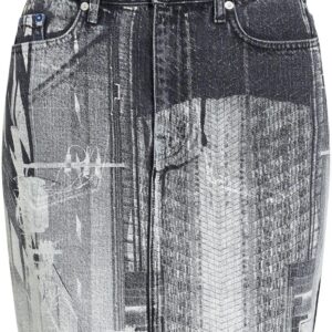Karl Lagerfeld Jeans  Tokyo-print mini skirt